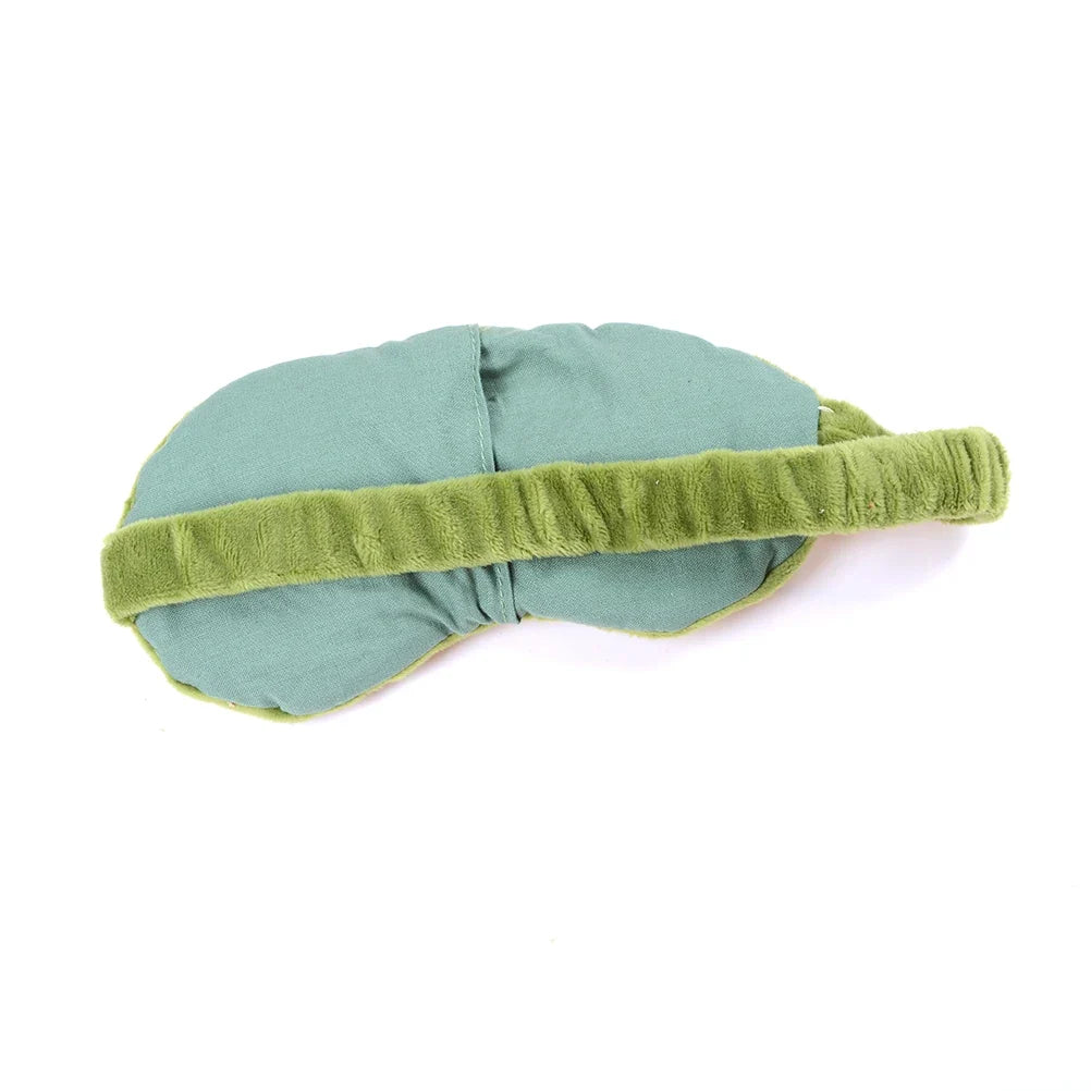 3D Frog Sleep Mask – Soft Cotton Travel Eye Mask, Unisex Novelty Sleep Mask Qme