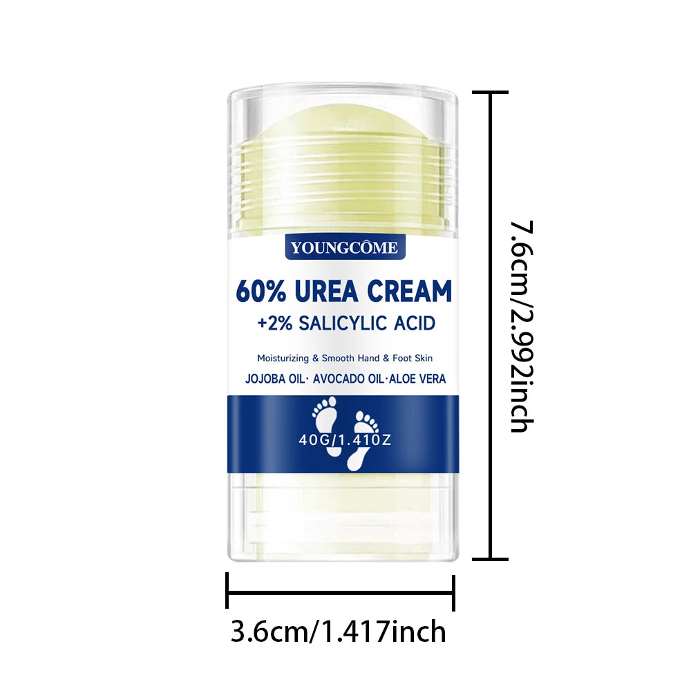 YOUNGCOME 60% Urea Foot Cream 2-Pack – Deep Moisturiser Urea Foot Cream Qst 1PCS