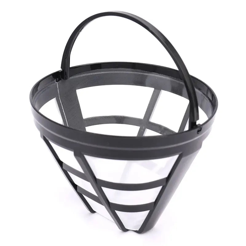 Reusable Basket Coffee Filter – Stainless Steel Mesh Refillable Reusable Coffee Filter Qme