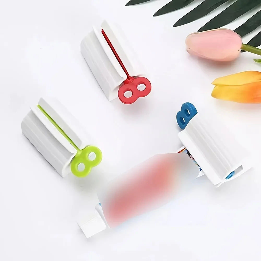Toothpaste Tube Squeezer & Roller – No-Waste Dispenser Tube Squeezer Dispenser Qme