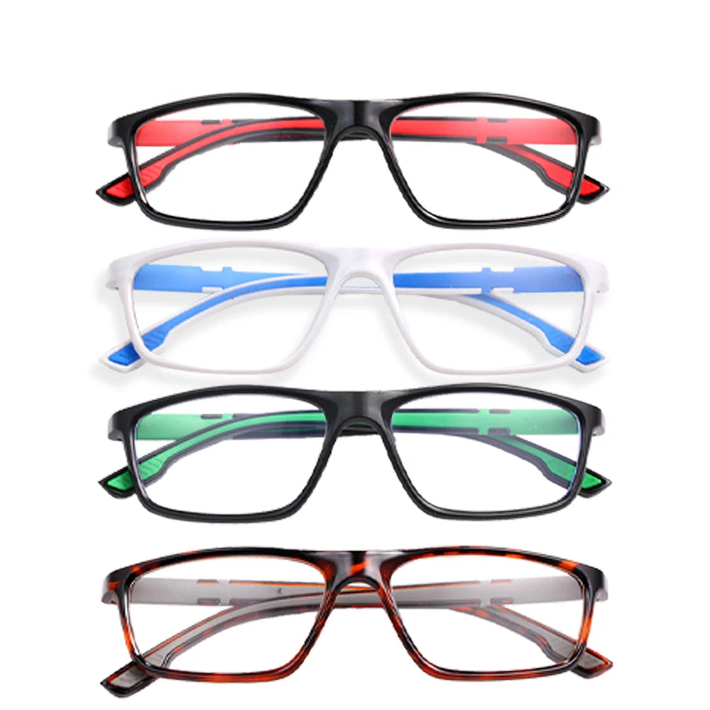 VOPHA 4-Pack Anti-Blue Light Sports Reading Glasses +1.00–+3.00 Reading Glasses Qst
