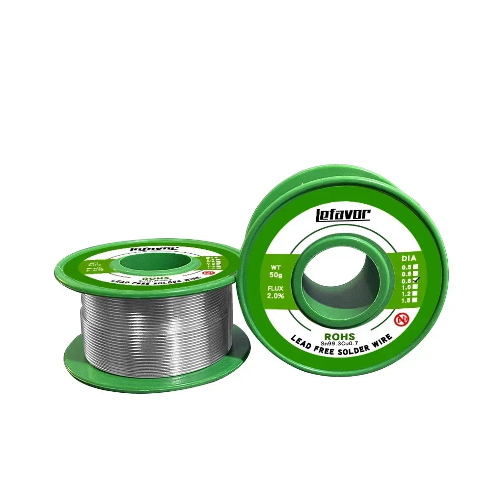 Lead-Free Solder Wire Roll – Tin Welding Wick, 3 Sizes Solder Wire Roll Qme