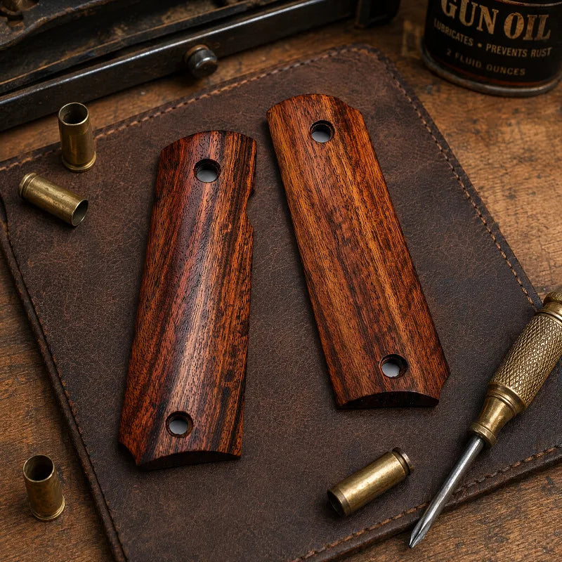 Zambian Red Sandalwood 1911 Grip Panels – DIY Raw Wood Scales Wood Grip Scales Qst Default Title
