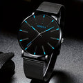 Casual Round Quartz Watch | Large Geo Dial & Mesh Strap Analog Quartz Watch Qme Multicolor No