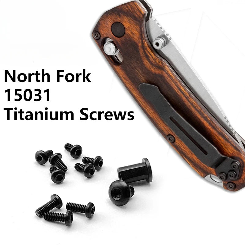 Titanium Torx Screw & Pivot Set for Benchmade North Fork 15031 Knife Screw Set Qst