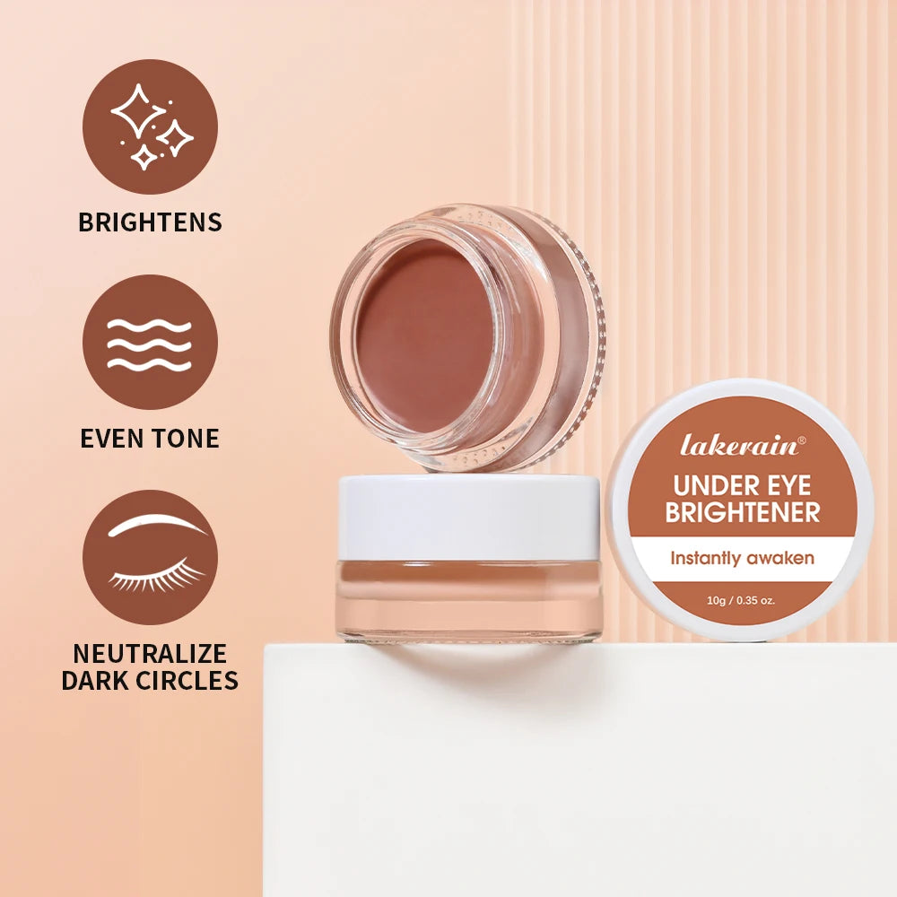 Lakerain Eye Concealer Cream with Brush – Long-Lasting Cover Concealer Cream Qst