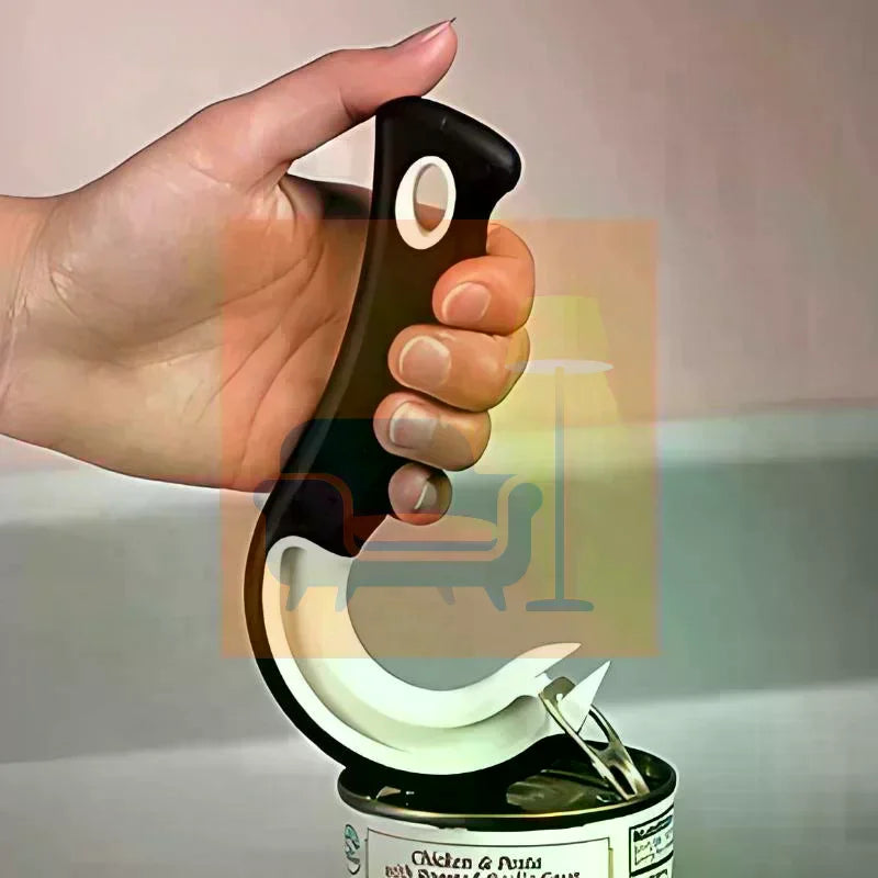 Easy-Grip Hook Can Opener – Durable Plastic, Home & Restaurant Can Opener Qme