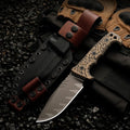 Fixed Blade Camping Knife – Stainless Steel with Sheath Fixed Blade Knife Qst FM023