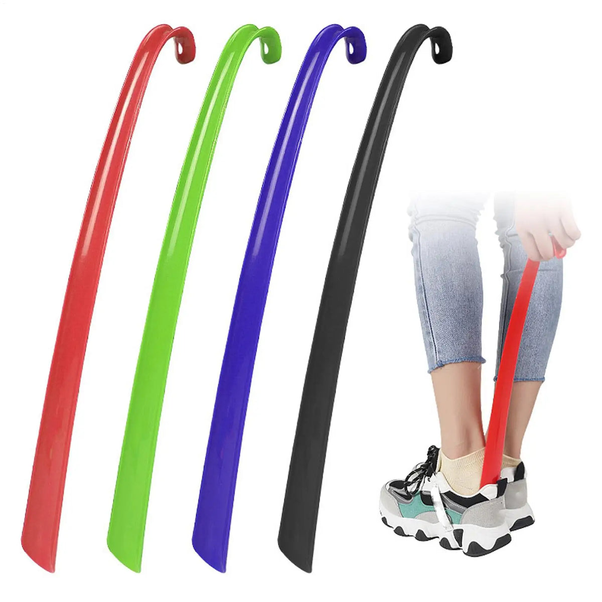 Long Handle Shoe Horn & Sock Remover Dressing Aid Stick Dressing Aid Stick Qme