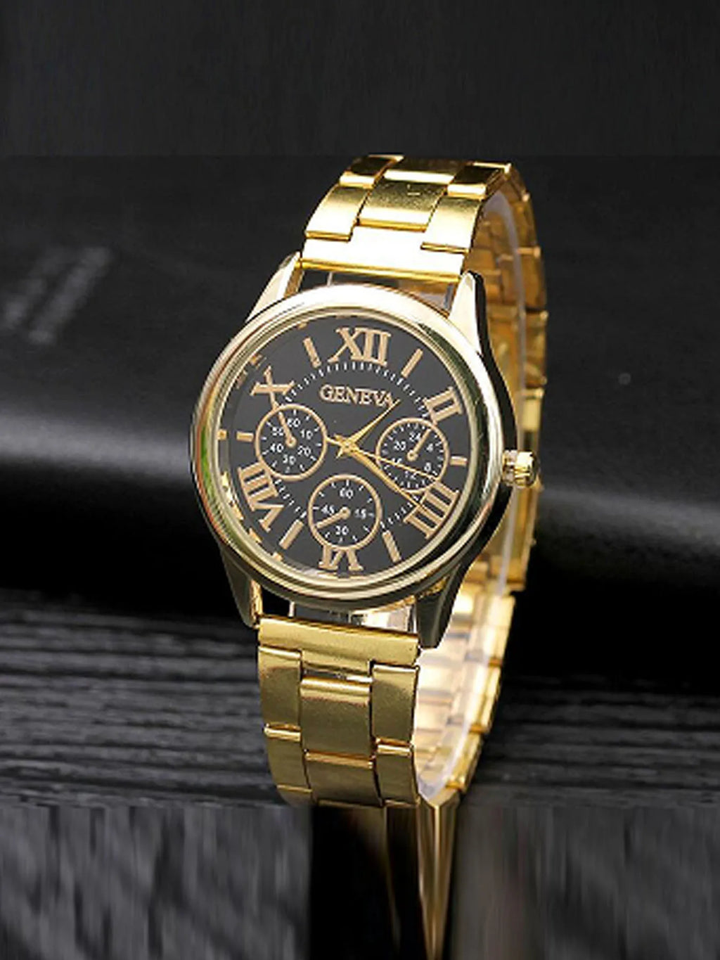 Women's Art Deco 3-Eye Quartz Watch | Light Luxury Wristwatch Quartz Wristwatch Qme