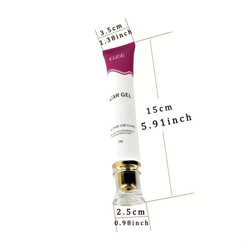 GZE Scar Gel – Allantoin, Vitamin E & Silicone | Non-Greasy Scar Care Gel Qme GZE027
