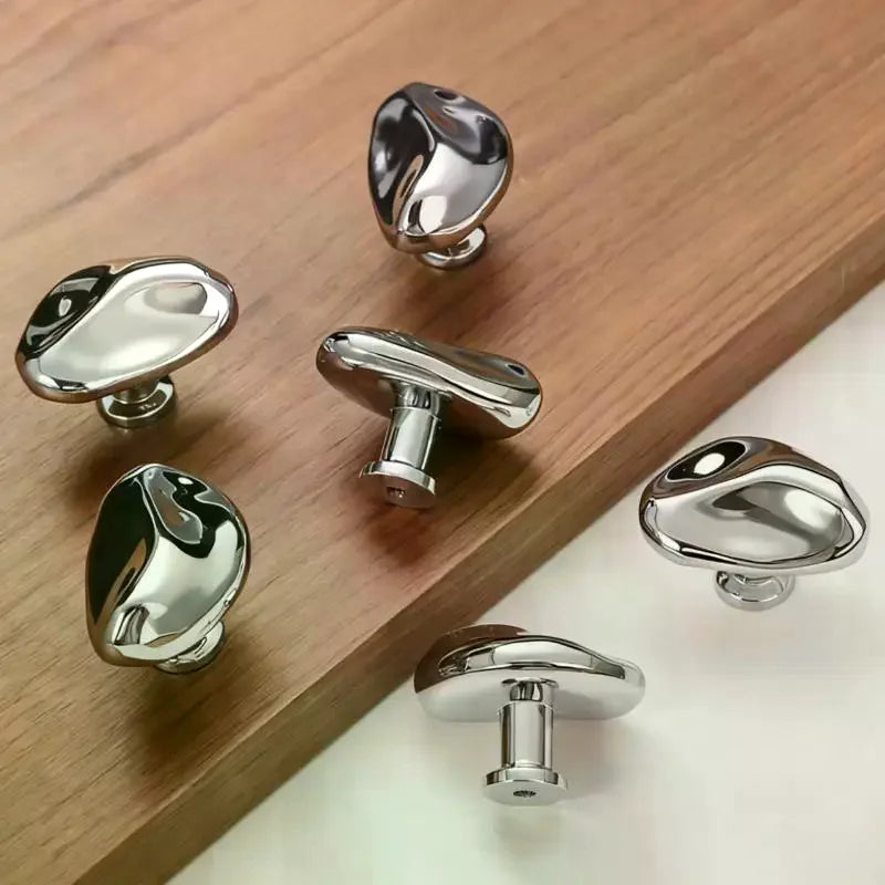 Bright Silver Metal Cabinet Drawer Handle – 39mm Single Hole Cabinet Drawer Handle Qme