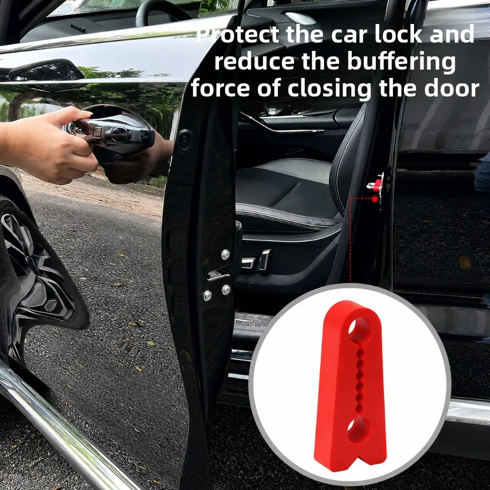 Silicone Car Door Buffer Pads | Soundproof Gasket Set of 4 Car Door Buffer Pad Qme