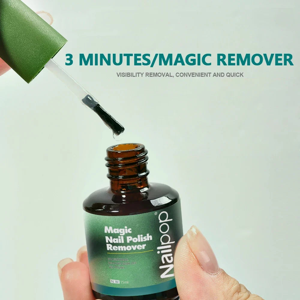 NAILPOP Magic Gel Polish Remover – Soak Off UV LED, 15ml Gel Polish Remover Qme