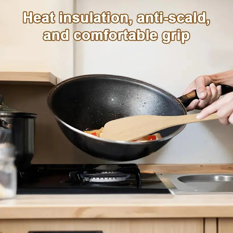 Wooden Spatula for Cooking & Mixing – Nonstick Safe Wooden Spatula Qst