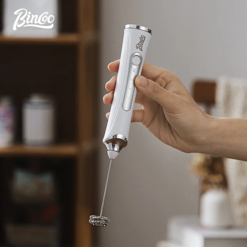 BINCOO Handheld Electric Milk Frother – Latte Foam Maker Milk Frother Qst