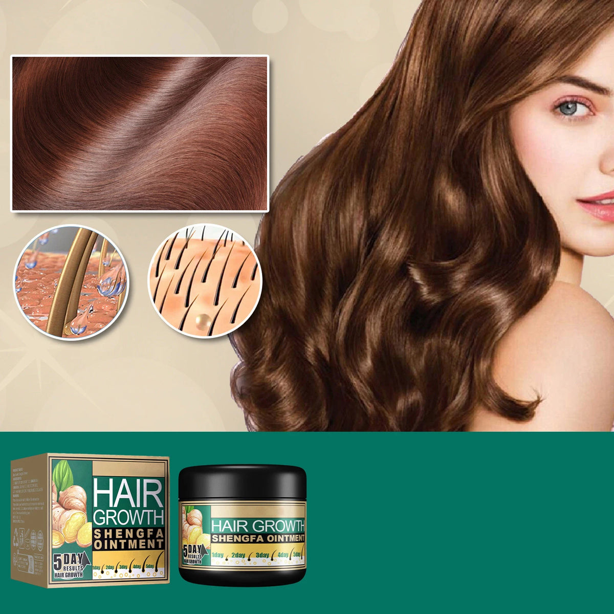 Ginger Hair Growth Cream – Scalp Nourishing Strengthener 30g Hair Growth Cream Qst Default Title