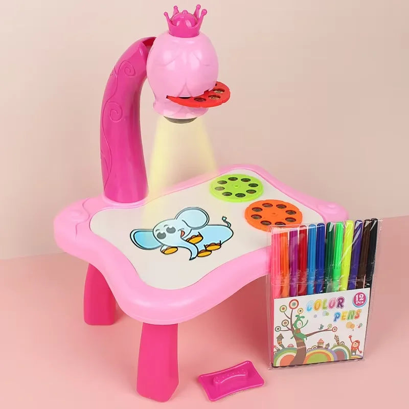 Kids LED Projector Art Painting Board – Educational Drawing Toy Kids Art Drawing Toy Qst