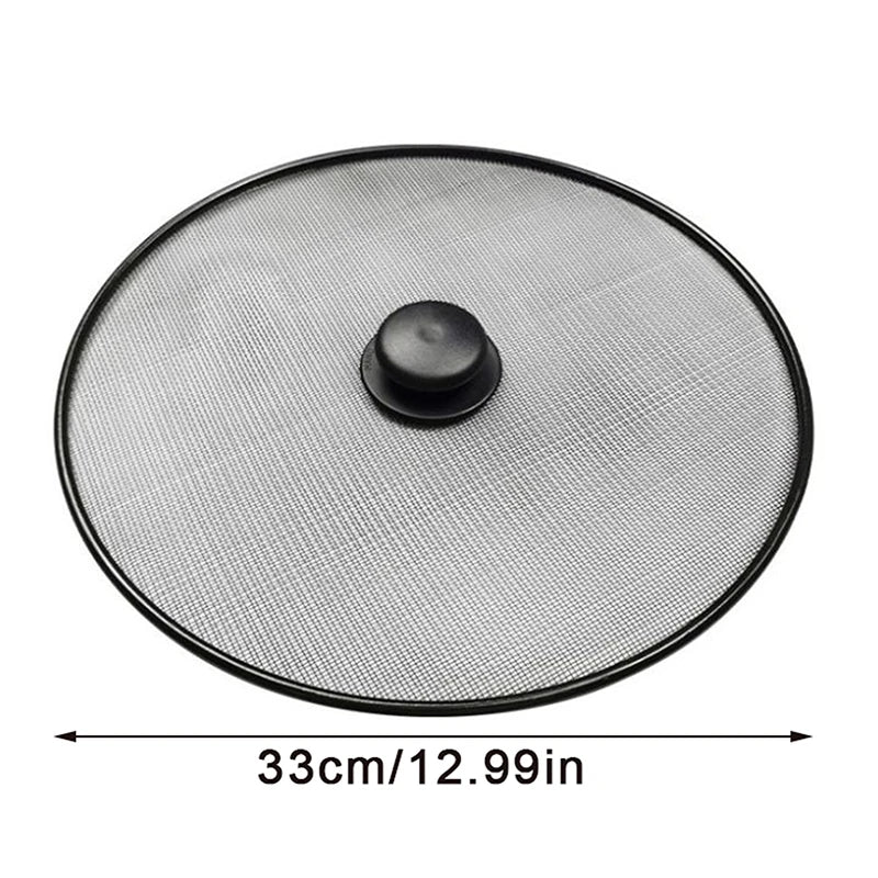 Splatter Screen Oil Splash Guard Lid for Frying Pans | Qme Splatter Screen Lid Qme 33cm