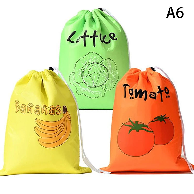 Reusable Fruit & Vegetable Fresh-Keeping Bags | 1/3 Pcs Food Storage Bags Qst A6