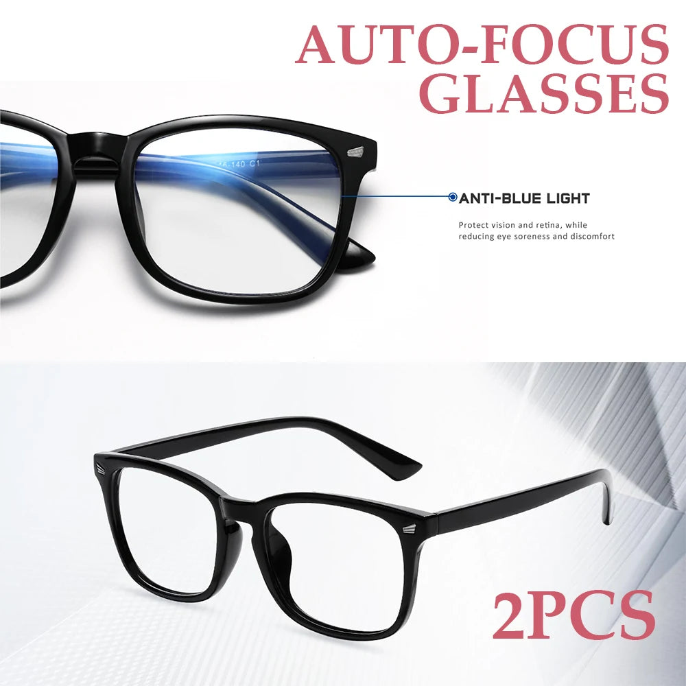 VOPHA L17 Autofocus HD Reading Glasses – Unisex Square Frame Reading Glasses Qst