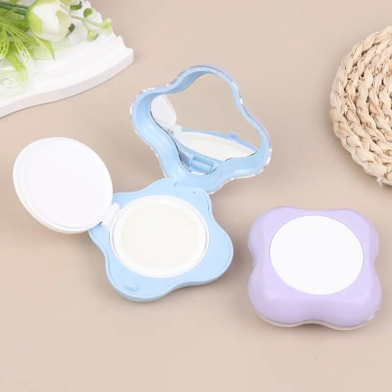 Refillable Air Cushion Foundation Box with Mirror & Puff Makeup Compact Case Qst