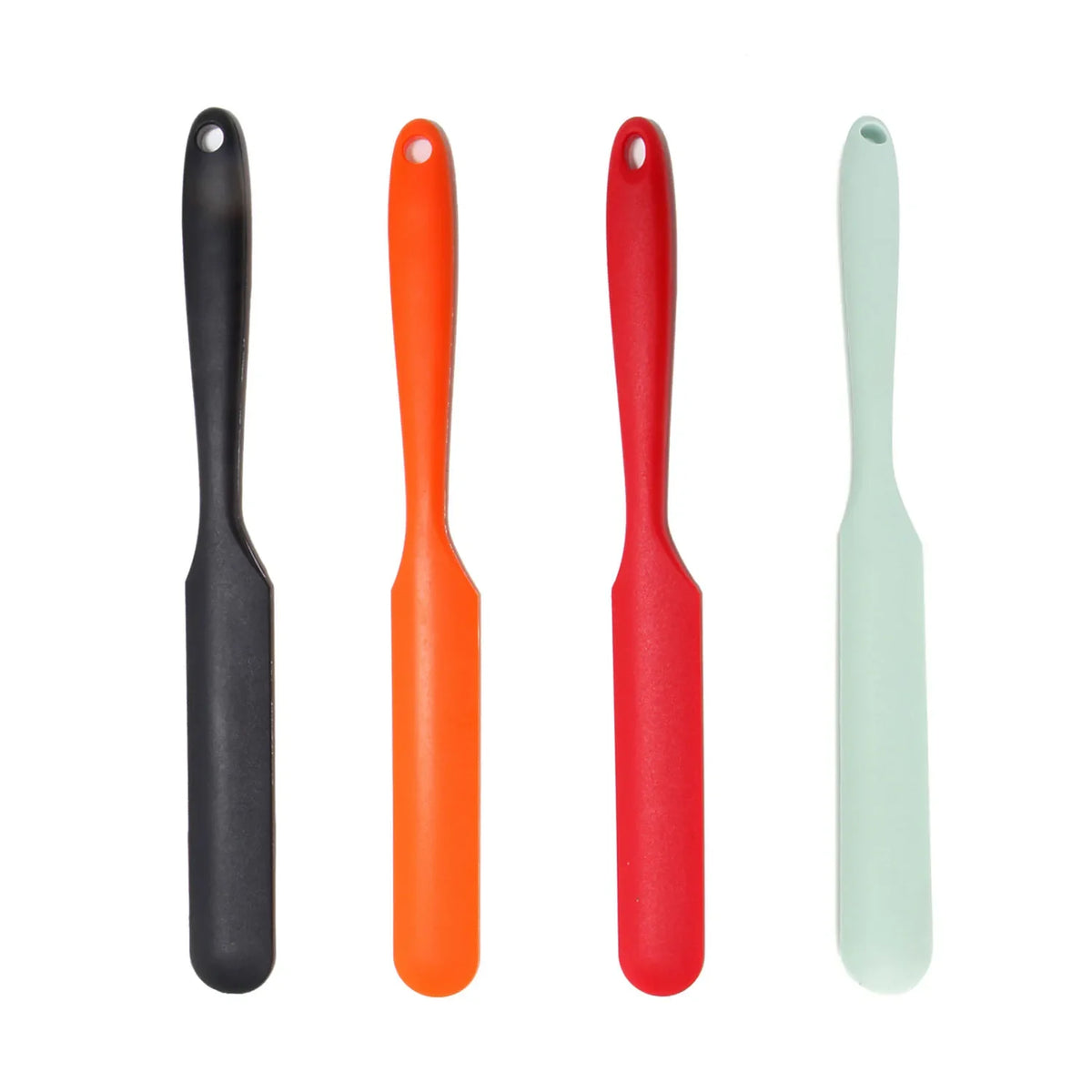 Non-Stick Silicone Mini Jar Scraper Spatula Spoon Silicone Jar Spatula Qme