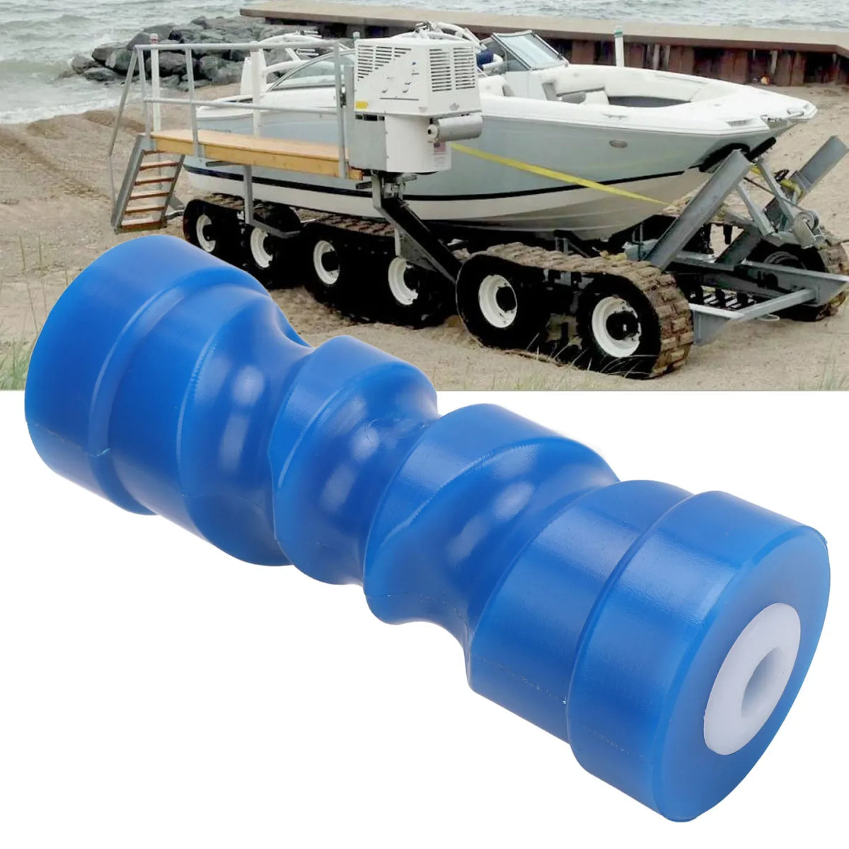 8-Inch Self-Centering Keel Boat Trailer Roller Bow Stop Boat Trailer Roller Qme