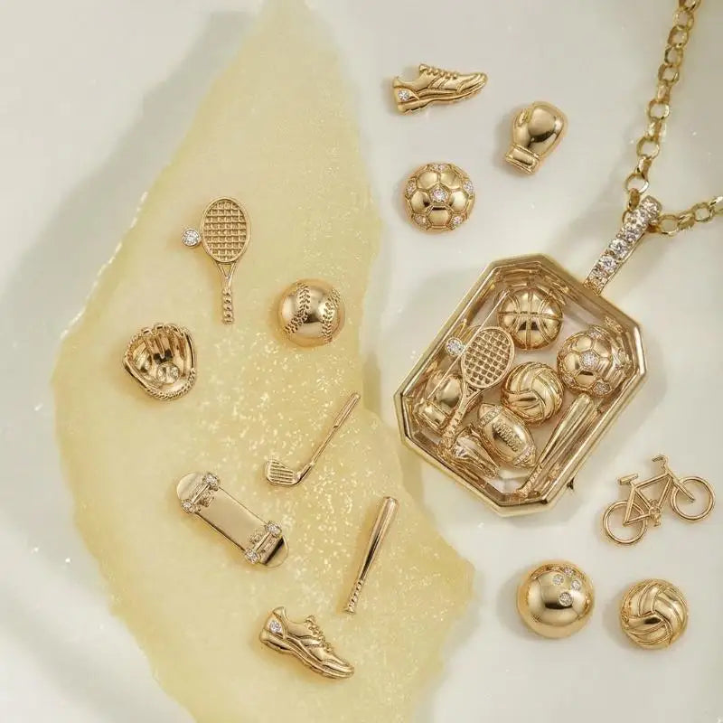 Sports Series Openable Pendant Necklace – DIY Metal Jewelry Pendant Necklace Qme