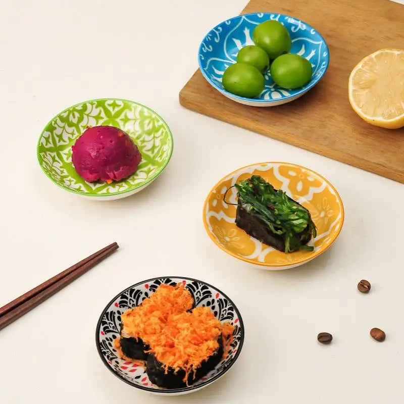 Bohemian Ceramic Condiment Sauce Dishes – 11 Colors Ceramic Condiment Dish Qme