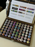 70-Color Opal Pink Nail Art Set with Swatches & Storage Box Nail Art Set Qme 1 set