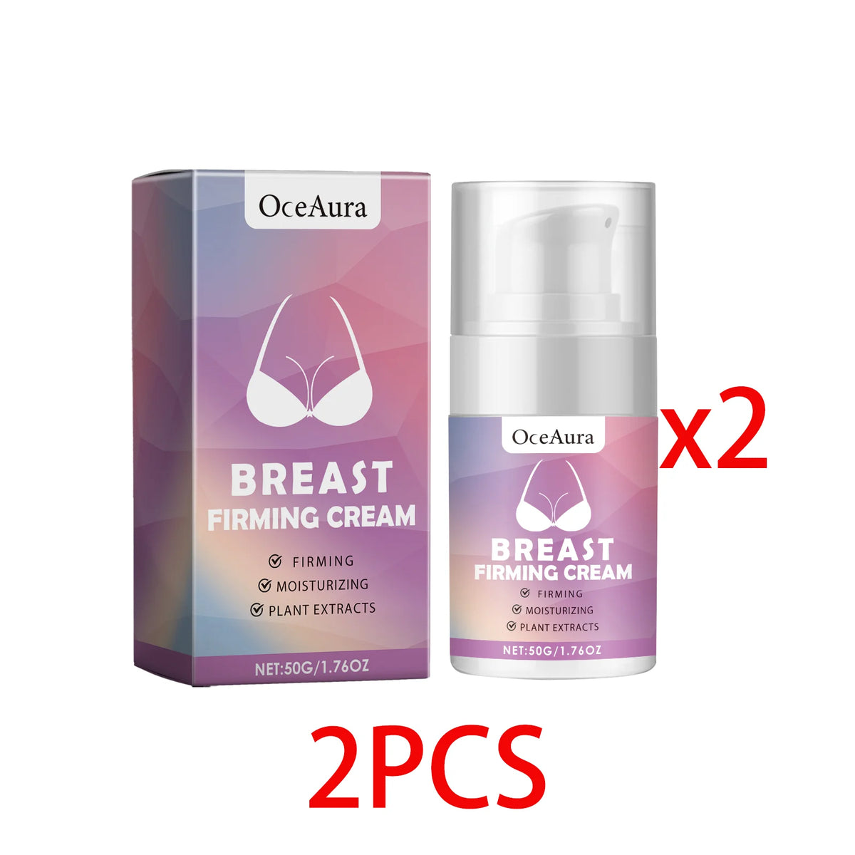 OceAura Breast Firming & Lifting Cream 50g | Bust Care Body Firming Cream Qst 2 PCS