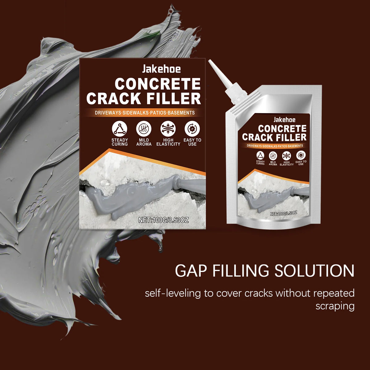 100G Concrete Crack Filler – Waterproof High Elasticity Sealant Concrete Crack Filler Qst