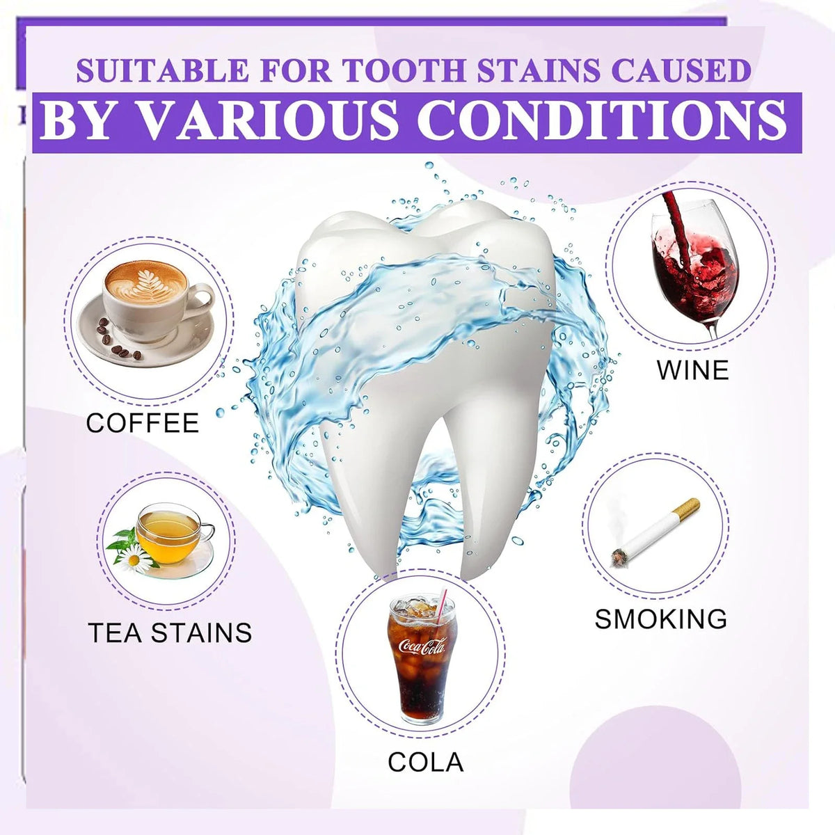 Purple Mousse Toothpaste 50ml – Brighter Teeth & Fresh Breath Mousse Toothpaste Qme