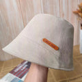 Foldable Cotton Bucket Hat – Sun Visor Fisherman Cap for Women Bucket Hat Qst Beige