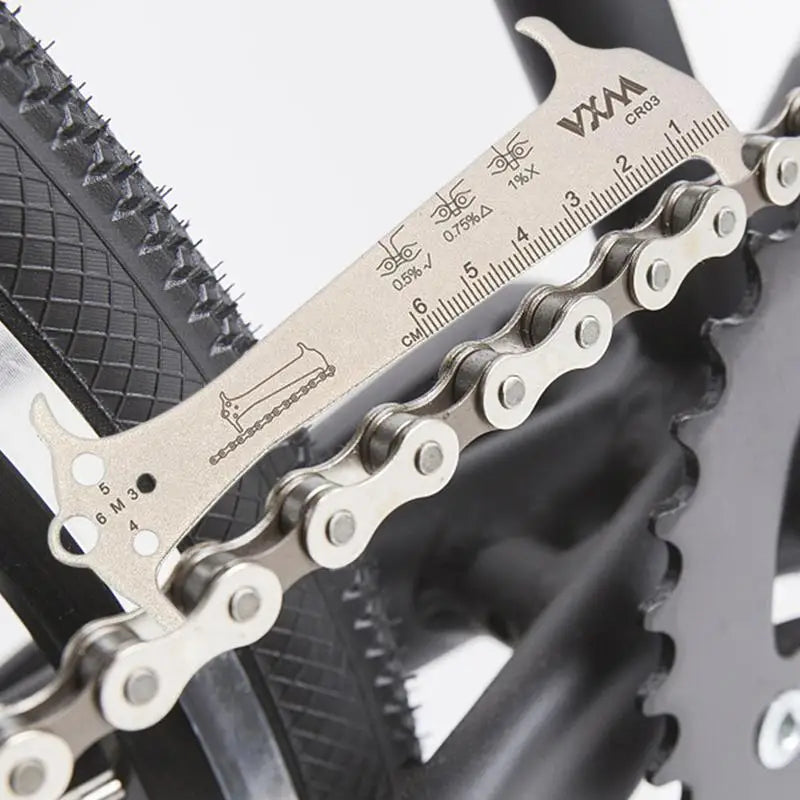 Bike Chain Wear Indicator – Stainless Steel Chain Checker Tool Bike Maintenance Tool Qst