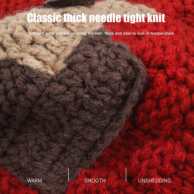 Women's Handmade Knitted Winter Hat – Crochet Ear Warmth Cap Knitted Winter Hat Qst
