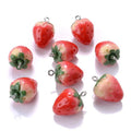 3D Strawberry Resin Charms – DIY Earring & Pendant Set Resin Jewelry Charms Qme Default Title