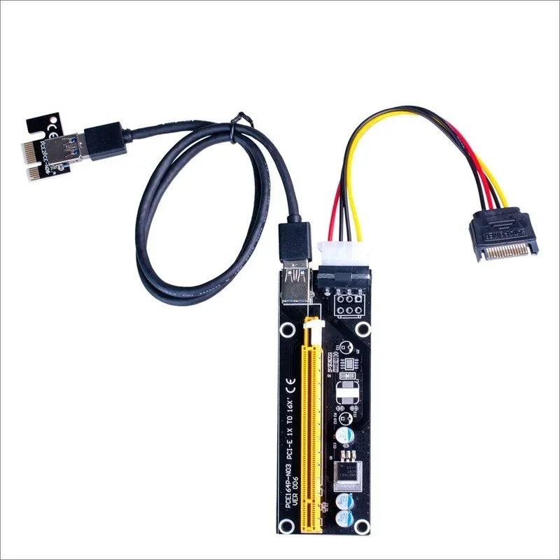 PCIe USB 3.0 Adapter Card with 4-Pin GPU Power Cable PCIe Adapter Card Qme