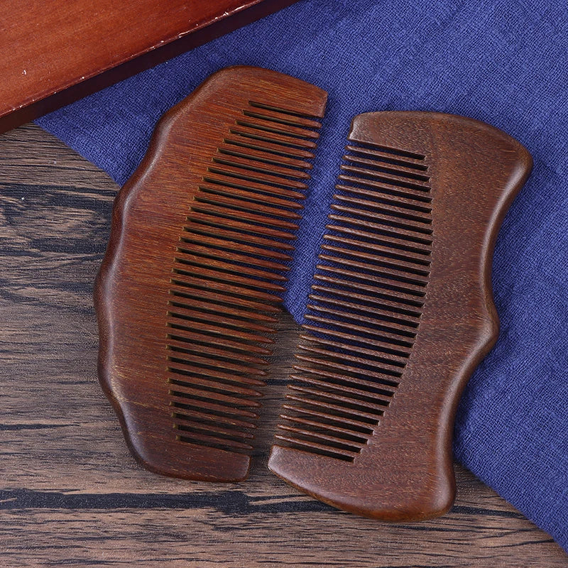 Sandalwood Hand Comb – Natural Wood Palm Relaxation Comb Palm Acupressure Comb Qme