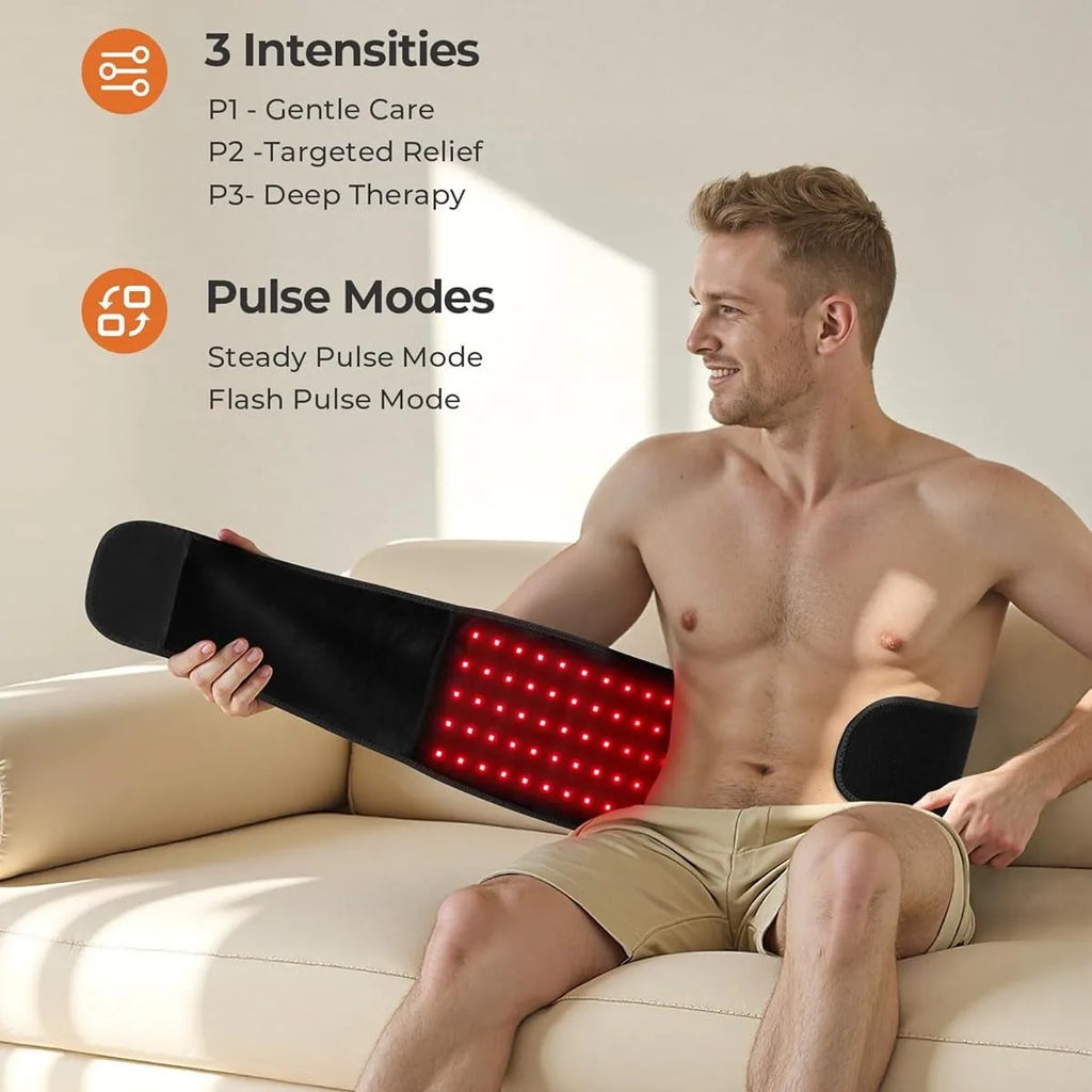 Red Light Therapy Belt – Infrared LED Wrap 660nm 850nm Red Light Therapy Belt Qst