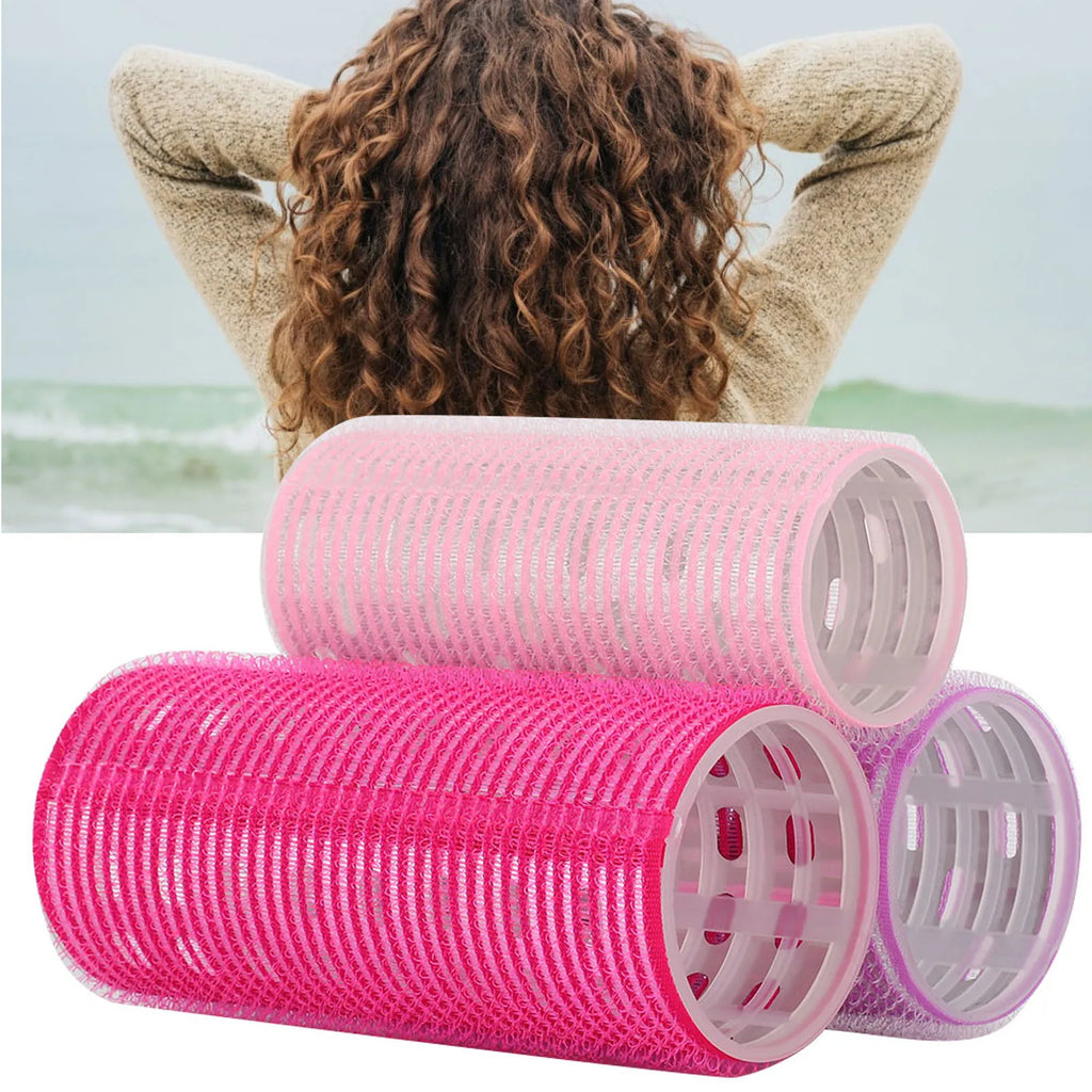 Self-Adhesive Hair Rollers | Portable Grip Styling Curlers Hair Styling Rollers Qme