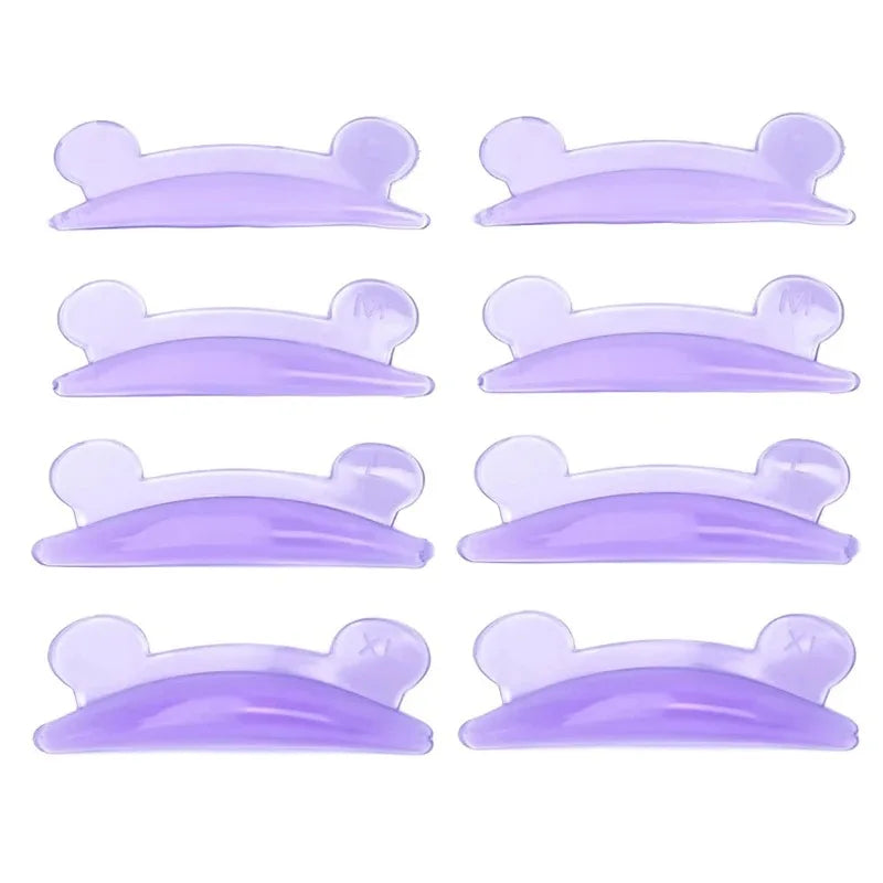 3D Silicone Eyelash Lifting Lamination Pads | 4 Pairs Reusable Eyelash Lift Pads Qme