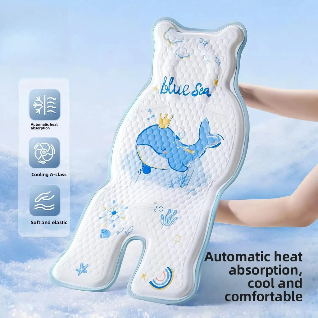Baby Stroller Cooling Mat – Ventilated Summer Pram Cushion Stroller Cooling Pad Qst