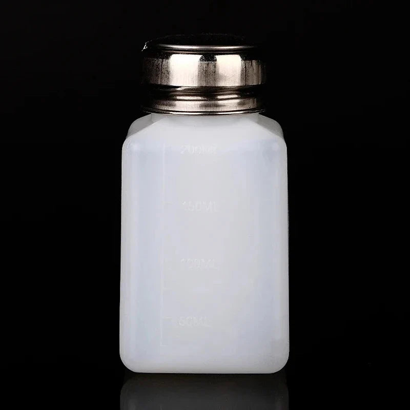 Anticorrosive Press Pump Solvent Dispenser Bottle 200ml Liquid Dispenser Bottle Qme