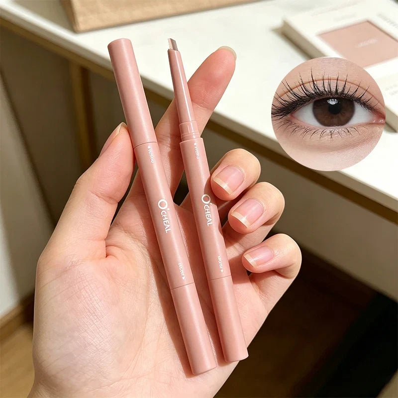 Double-Ended Lying Silkworm Pen – Matte & Shimmer Highlighter Eye Highlighter Pen Qme