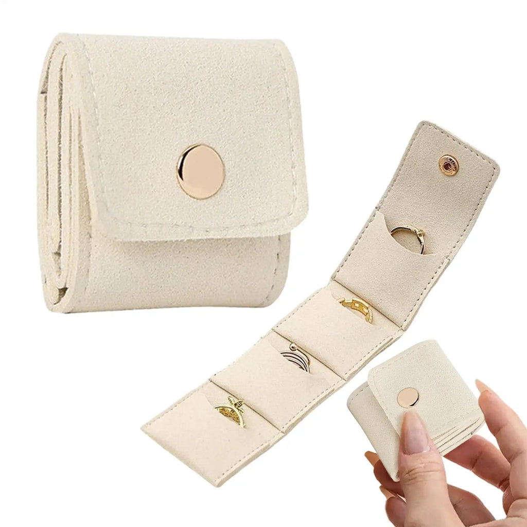 Mini Folding Jewelry Storage Box | Portable Earring Organizer Jewelry Storage Box Qme