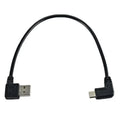 90° Angled USB-C to USB-A Connector | Left & Right Elbow Adapter USB Cable Adapter Qme China Mainland 2pcs