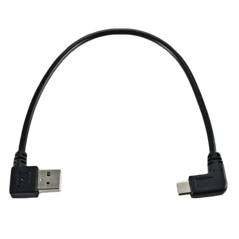 90° Angled USB-C to USB-A Connector | Left & Right Elbow Adapter USB Cable Adapter Qme China Mainland 2pcs