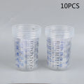 10-Pack Calibrated Paint Mixing Cups 600ml – Plastic Pots Paint Mixing Cups Qme 10